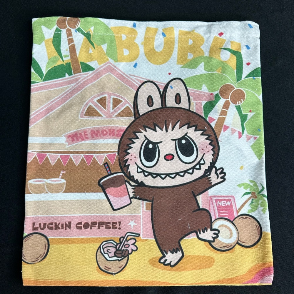 LABUBU Party Time Double Sided Tote Bag with Free Gift THE MONSTERS